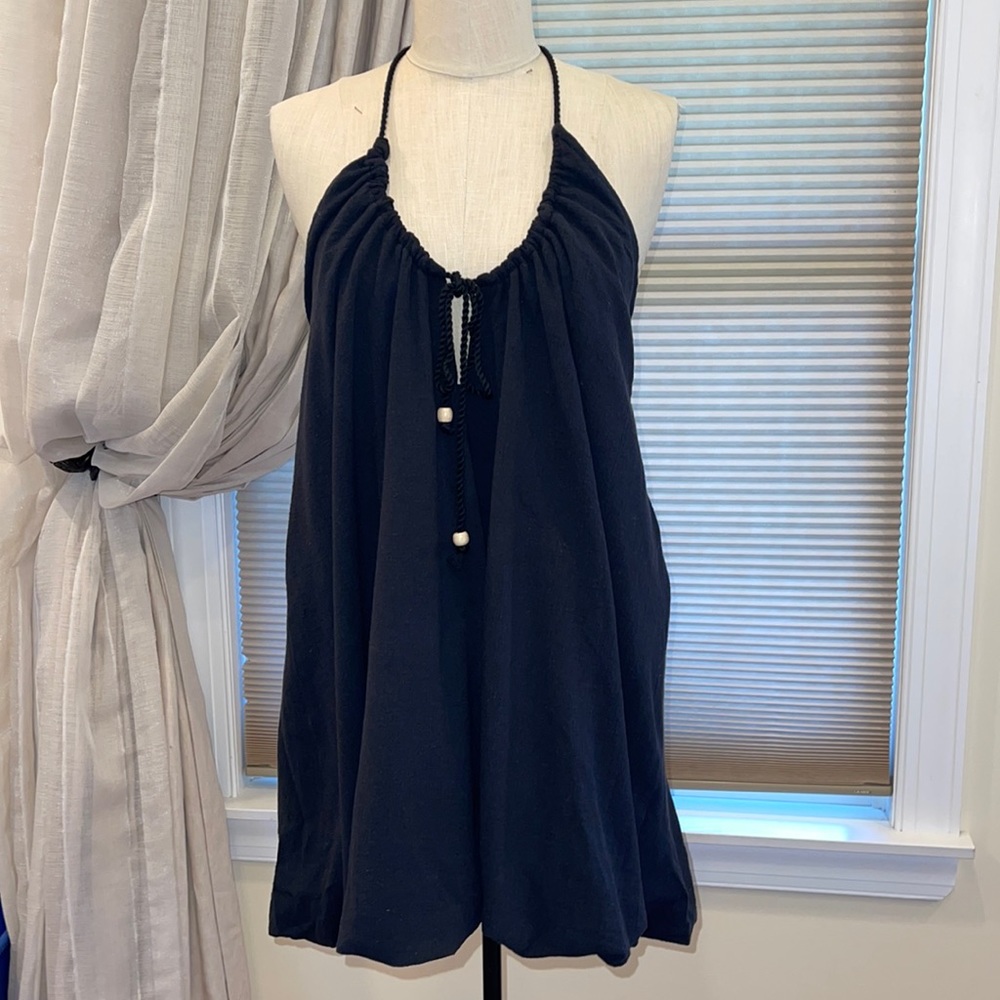 NWT Free People Bubble Hem Low Back Mini Dress
